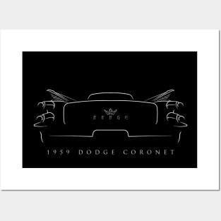 1959 Dodge Coronet - stencil Posters and Art